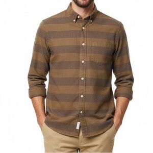 GAP The Modern Oxford Stripe Button Down Shirt (Size: Small)